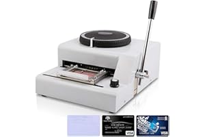 Fayelong Manual Embosser Machine Credit Card Embossing Machine 72 Character Card Embosser for PVC Card Credit ID VIP