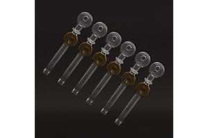 PINGZHI 5.5 Inch Glass Oil Burner Clear Thick Glass Oil Pipe (6 Pcs)