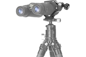 SUNWAYFOTO CC-09 Universal Binocular Tripod Adapter Super Clamp with Arca Swiss Adapter, Compatible with All Tripods, 1/4 and 3/8