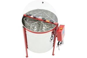 BIENE24.DE Self-turning spinner 4 honeycomb (Optima) made of stainless steel honey extractor beekeeping bees