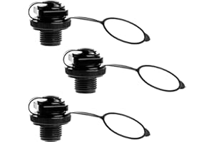 LdawyDE Inflatable Boat Air Valve, 3 Pcs Kayak Air Screw Valve Airbed Plug Replacement Boston Air Nozzle Plugs for Dinghy, Blow Up Boat, Hot Tub,Air Mattress, Raft, Quick Inflate Deflate