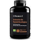 Extracto de Reishi Ecol&oacute;gico 12000 mg (20:1) - 50% Polisac&aacute;ridos, 20% Beta-Glucanos, 2% Triterpenos (Ganoderma Lucidum) - 180