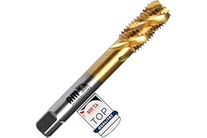 AM-Zerspanungstechnik Gewindeschneider M3-M30 | Hochwertiger Gewindebohrer | Universeller Sacklochgewindebohrer Handgewindebohrer & Maschinengewindebohrer in Einem - Sackloch HSS-TIN, M12 x 1,75
