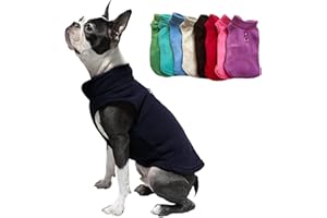 JACKO & CO - Fleece Vest Dog Sweater with Leash Ring - Soft, Warm & Lightweight Pullover Coat for Small & Medium Dogs, Puppies & Cats - Cozy Fall/Winter/Spring Pet Jacket (Black, M (2.7-4.5 kg)