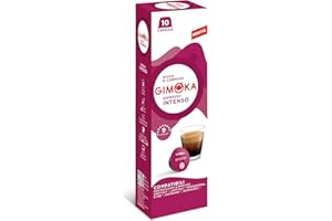 Gimoka - Compatible Para Caffitaly - 80 Cápsulas - Sabor INTENSO - Resistencia 9 - Made In Italy - 8 Paquetes De 10 Cápsulas