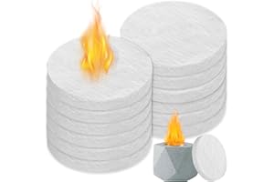 YUMSUR Ceramic wool sponge 12pcs Table Top Firepit Sponge Cotton Core for Bioethanol Fireplaces Ceramic Wool Fiber Insulation for Tabletop Fire Pit to Extend Burning Time
