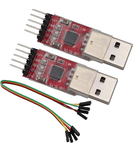 Hailege 2 pezzi CP2104 Modulo USB a TTL UART 6PIN Convertitore seriale CP2104 STC PRGMR Sostituire CP2102