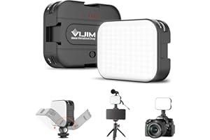 ULANZI VL100C LED lampa wideo z akumulatorem 2000 mAh | CRI95+ światło do aparatu 2500 K - 6500 K ściemniana | Cold Shoe Mount & USB-C szybkie ładowanie do YouTube, TikTok Live, fotografia portretowa