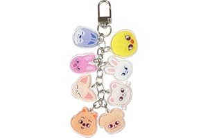 Ubephant Cartoon Llavero, Llaveros de Cartoon, 13cm Llavero de C-artoon Acrílico Accesorios Anime Colgante Mochila Regalo Cumpleaños para Niños Juguetes Pandent