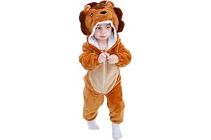 COOKY.D Tuta Invernale Unisex con Cappuccio per Bambino Animale 3-36 Mesi