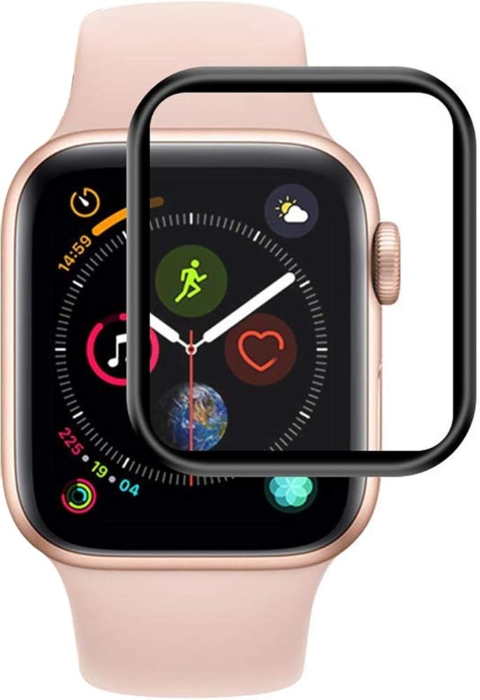 Coverzone Ekran Koruyucu Apple Watch SE ile uyumlu 40mm Tam Kapatan PPMA NANO BLACK HD Apple Watch ile uyumlu EKRAN KORUMA