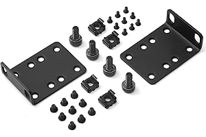 MokerLink Rack Mount Ear for 17.3 inch Switches, Compatible for Cisco, D-Link, Dell PowerConnect, HP V1910, Linksys, and NETGEAR Some Model Network Switch