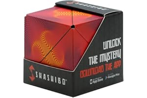 SHASHIBO Cubo Cambiaforma - Cubo Antistress, Pluripremiato e Brevettato, con 36 Magneti in Terre Rare - Oltre 70 Forme Diverse (Optical Illusion)