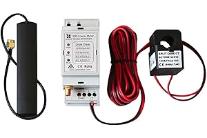 IAMMETER Bi-Directional Single Phase WiFi Energy Meter,150A,Din Rail,Split Core CT,can Monitor Solar PV System and Your Home Energy Usage,can Integrate with Home-Assistant,openHAB,Node-RED,ioBroker