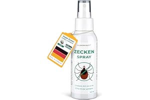 ‎SILBERKRAFT Silberkraft Zeckenspray 100 ml – Repellent zur Zeckenabwehr – Anwendung auf Haut & Kleidung – mit Zitroneneukalyptusöl