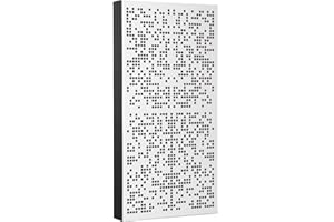 Bluetone Acoustics Binary AbFuser | Pannelli fonoassorbenti | Diffusore acustico | Pannello acustico binario (100x50x7cm, Bianco)