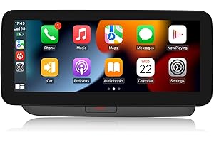 CAMECHO Radio samochodowe do Audi Q5 Concert/Symphony Radio 2009-2017,10,25 cala Auto Radio dotykowy wyświetlacz dotykowy z CarPlay Android Auto Bluetooth 5.0 i USB, obsługa systemów Linux