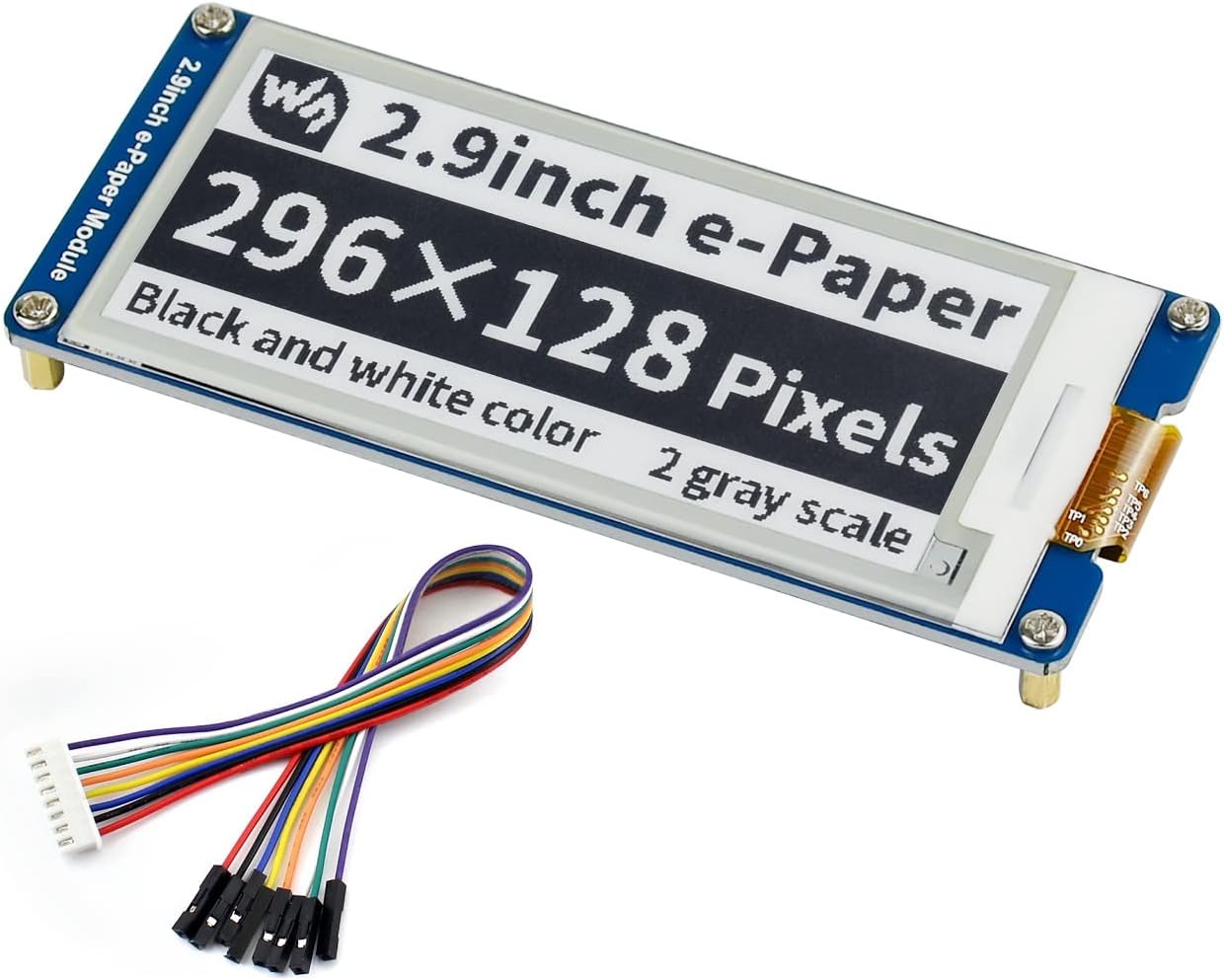IBest 2.9inch E-paper Module 296x128 Resolution 3.3V/5V Two-Color E-Ink Display Module epaper Screen SPI Interface for Raspberry Pi/Arduino/Nucleo Support Partial Refresh