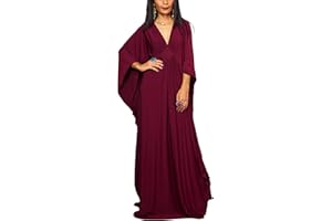 YouKD Wemen's - Vestido largo caftán bohemio para traje de baño de playa, talla única