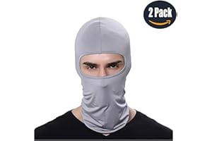 LEAGY 2Pacchi Candy Color Ultra Sottile Maschera da Sci Great Under A Bike Cappuccio Balaclava Caldo, Maschera da Sci Balaclava Hood Skullies Berretti