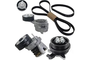SNLL Pompa Acqua & Cinghia & Tenditore Kit Compatibile con Golf Passat Tiguan Touran Jetta Ibiza Fabia A1 1.4 TSI 03C121004D 03C121004J SCSN