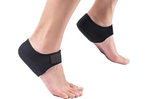 XINCENTRE 1 Par almohadillas para aliviar la fascitis plantar, almohadillas de talón ajustables para aliviar el dolor de talón, tendinitis de Aquiles, espuelas óseas(L41-45,Negro)