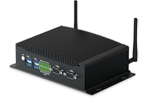 ‎WEIDIAN WEIDIAN Mini PC Lüfterlos, Lüfterloser PC Core i7 10810U Industrie Mini PC Win 11 Pro Mini Computer Dual HD DP GPIO WiFi BT RS232 i7 Mini Desktop PC Industrie PC Wake On LAN 16GB RAM 512GB SSD