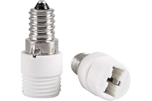 MEXTRONIC 2 adattatori per attacco lampadina E14 su attacco G9