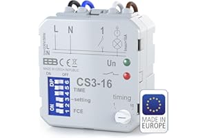 Elektrobock CS3-16 16 Amp Multifunktions Nachlaufrelais Unterputz, 2000 W