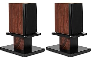 OUUTMEE Soportes de altavoces de madera de 15 cm – Soportes de altavoces de escritorio de alta fidelidad resistentes para monitores de cine en casa y estudio – Soporte universal para altavoces de