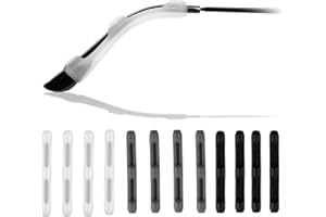 CJMUQHEHH 6 Paar Antirutsch Brillenbügel, Silikon Antirutsch Überzüge für Brillenbügel, Komfort Brillenhalter Ohr für Lesebrillen Sonnenbrillen Sportbrillen, Ideal Brillen Zubehör (Weiß Schwarz Grau)