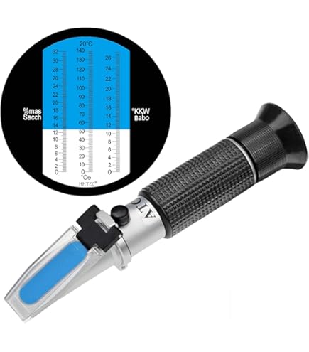 Rifrattometro Professionale Per Zucchero Brix - Misuratore Portatile Per Alimenti E Bevande - Foto 3