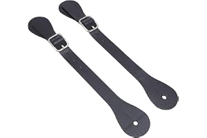 SIXRUN Ett par Spårremmar i Syntetiskt Läder, Justerbar Längd 22 Cm Lång Västerländsk Cowboyhållare Tillverkad Av Läder med