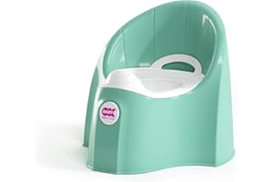 OKBABY Pasha - Vasino per Bambini con Seduta Anatomica e Schienale Rialzato - Azzurro