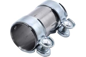 Takpart 18101745427 - Abrazadera de tubo de escape (doble diámetro 65 mm x 125 mm, 18101745427)