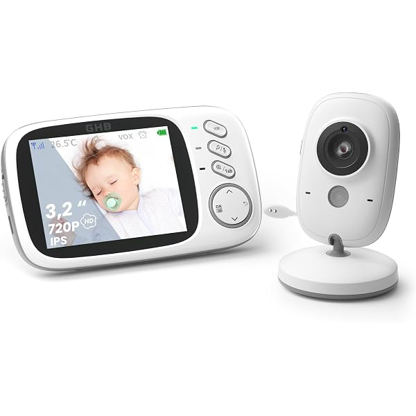 Babyphone Vidéo 2.8 Pouces OBVHNUA - 720P HD, Vision Nocturne, VOX, 2 Caméras, Communication Bidirectionnelle, Capteur Température