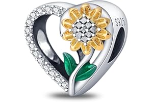 QIKAOLA Abalorios de plata de ley 925 para mujeres, niñas y abalorios Pandora para pulseras y collares europeos