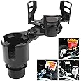 Humview Cup Holder Expander for car 2 in 1 Multifunctional Car Cup Holder Extender Adapter with Adjustable Base Compatible with Hydro Flask, Yeti, Nalgene, 32/40 oz Large Bottles Drinks Mugs