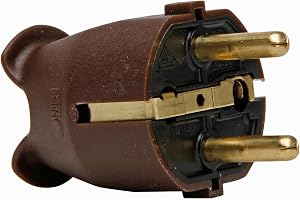 Kopp skyddskontakt, plast, IP 20, central introduktion, 2 skyddskontaktsystem enligt Norm CEE 7/VII för kabeltvärsnitt upp ti