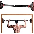 Sportneer Pull Up Bar Doorway Chin Up Bar No Screws Door Frame Chin Up Push Up Sit Up Bar Adjustable 75-94cm (29.5''-37'') Up to 200kg Capacity Workout Bar