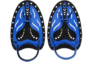ZYYINI Palas de mano para natación, entrenamiento profesional de natación Power Plus, equipo de aleta plana para hombres, mujeres y niños, paleta de mano para nadar