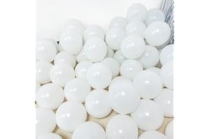 ASIYUHY White Mini Latex Balloons - 100 Pack, 5 Inch Pastel White Small Round Helium Balloons for Baby Shower, Birthday, Wedding, Engagement, Anniversary, Festival & Romantic Party Decorations