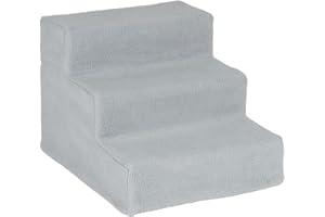 DAFUTA Me & My Grey Easy Climb Plastic Pet Stairs Dog/Cat Step/Ramp Travel Car/Sofa