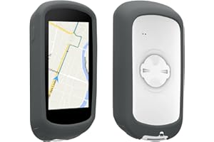 kwmobile Custodia Compatibile con Garmin Edge Explore 2 - Cover Navigatore Bici - Bumper Antiurto per Navigatore GPS - Silicone stone dust