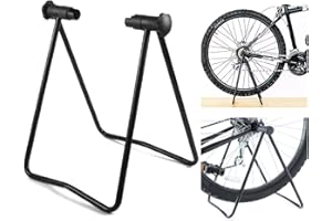 YAGOSODEE Foldable Bike Repair Stands Bicycle Repair Parking Rack, Kickstand Bike Stand for Maintenance Portable Bicycle Display Stand Indoor Outdoor, Metal Aluminum Rack