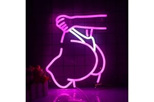 WANXING Women Neon Sign, Lady Neon Light, Creative Art Neon Sign for Wall Decor, Sexy LED Sign with USB Powered for Girls Room, Bar, Man Cave, Bedroom