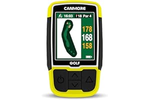 GPS CANMORE HG200 Plus para Golf - Color fácil de Leer precargado 41.000 mapas de Campos en Todo el Mundo, Forma del Green y la Calle - Resistente al Agua