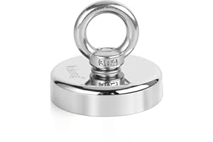 Wukong Calamite Potenti, 60mm Magnete da Pesca Super Magnete 150kg Neodimio Magnet Fishing per Scienza Industria Pesca e Salvataggio