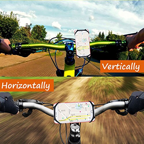 Philonext Universal Bike & Moto telefono in silicone supporto manubrio supporto culla per iPhone 6/5/6s, Samsung Galaxy Note o qualsiasi smartphone & GPS