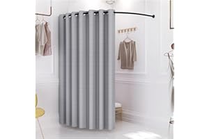CLXRZM WPYGHLJN Camerino Negozio Di Abbigliamento, Spogliatoio Portatile Con Forma Di C, Tenda Scorrevole Protezione Della Privacy Per Centro Commerciale, Ufficio, 3 Farben (100x200cm/39.37x78.74in, grigio)